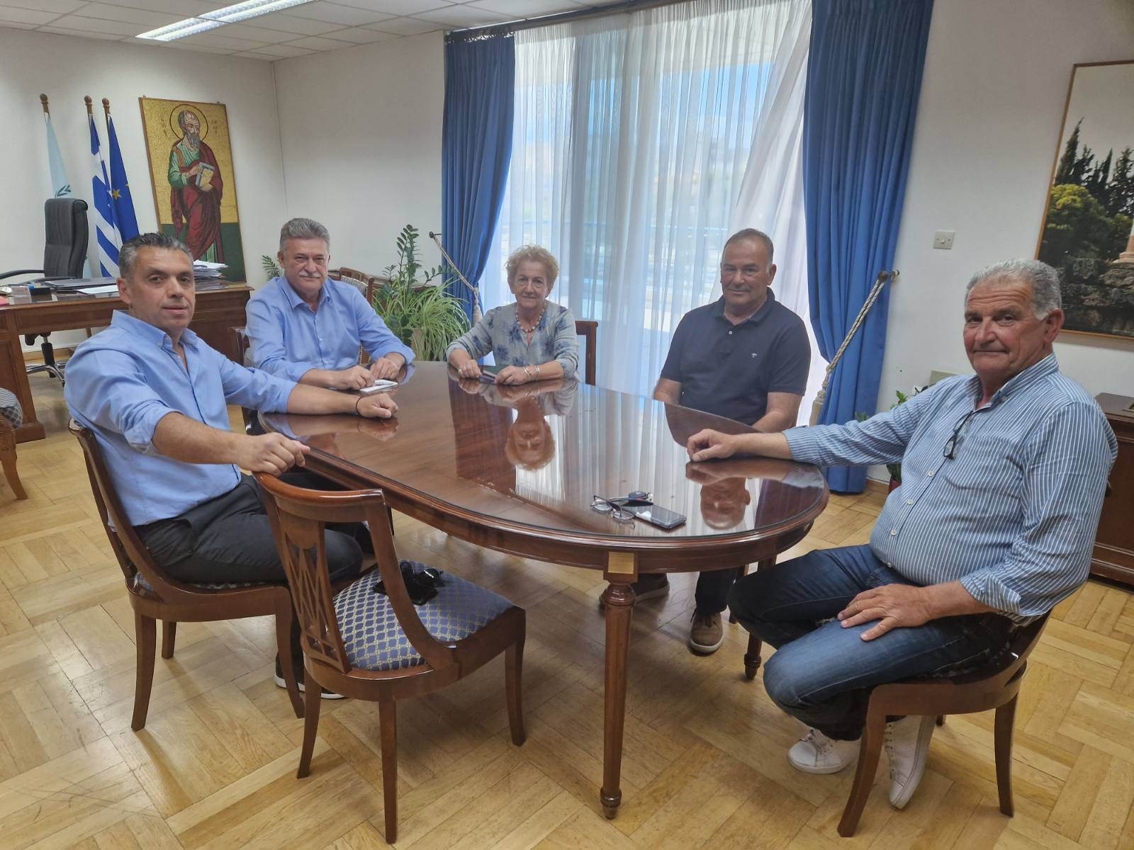 Συνάντηση Δημάρχου Κορινθίων Βασίλη Νανόπουλου με τους νέους τοπικούς Προέδρους